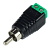 Разьем TS RCA штекер с клеммной колодкой